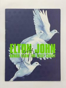 ELTON JOHN SIGNED AUTOGRAPH 2001-02 SONGS FROM THE WEST COAST TOUR PROGRAM REAL COLLECTIBLE MEMORABILIA