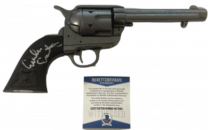 EMILIO ESTEVEZ SIGNED YOUNG GUNS PROP GUN THE KID AUTOGRAPH PROOF BECKETT COA J COLLECTIBLE MEMORABILIA