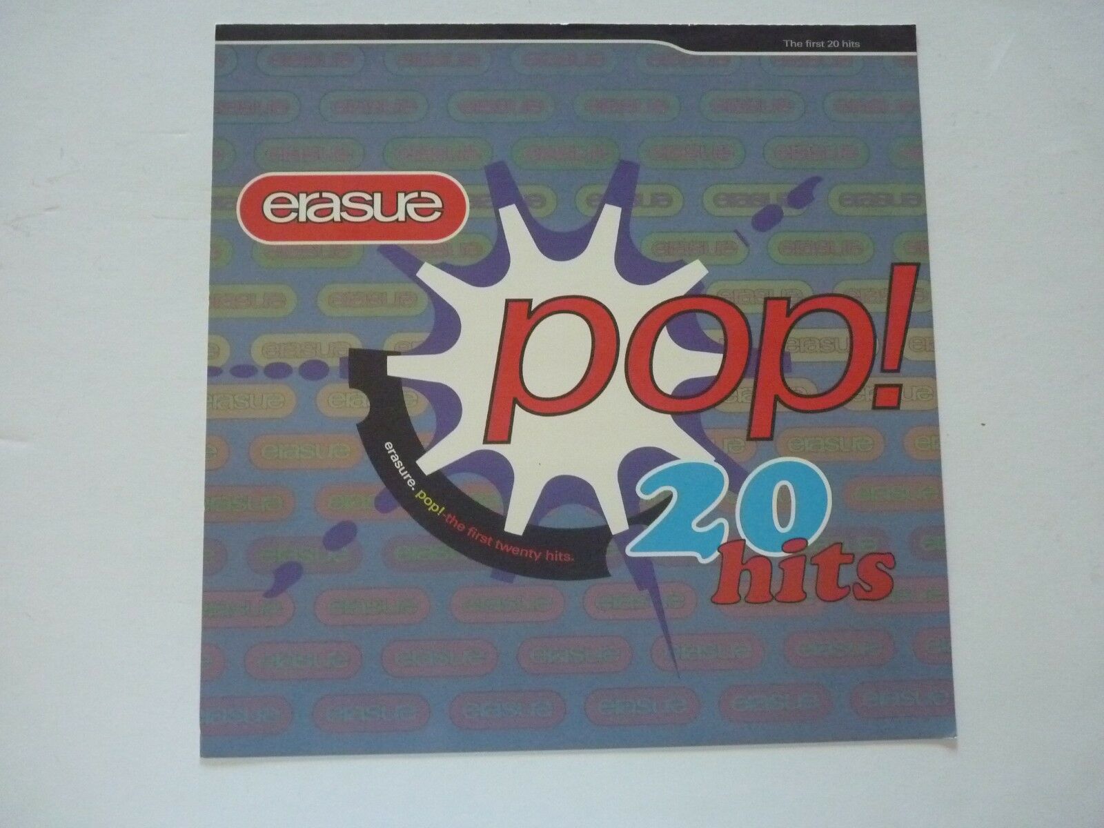 Erasure POP! 20 Hits LP Record Photo Flat 12x12 Poster | Autographia