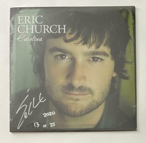 ERIC CHURCH SIGNED AUTOGRAPH ALBUM VINYL RECORD CAROLINA SEALED #13/25 – RARE! COLLECTIBLE MEMORABILIA