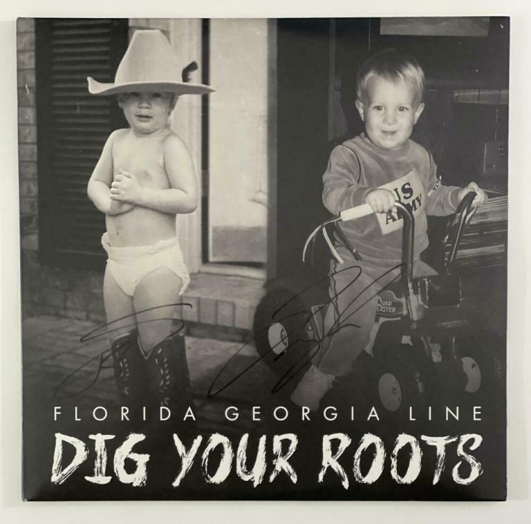 FLORIDA GEORGIA LINE SIGNED AUTOGRAPH ALBUM VINYL RECORD – COUNTRY MUSIC, RARE! COLLECTIBLE MEMORABILIA