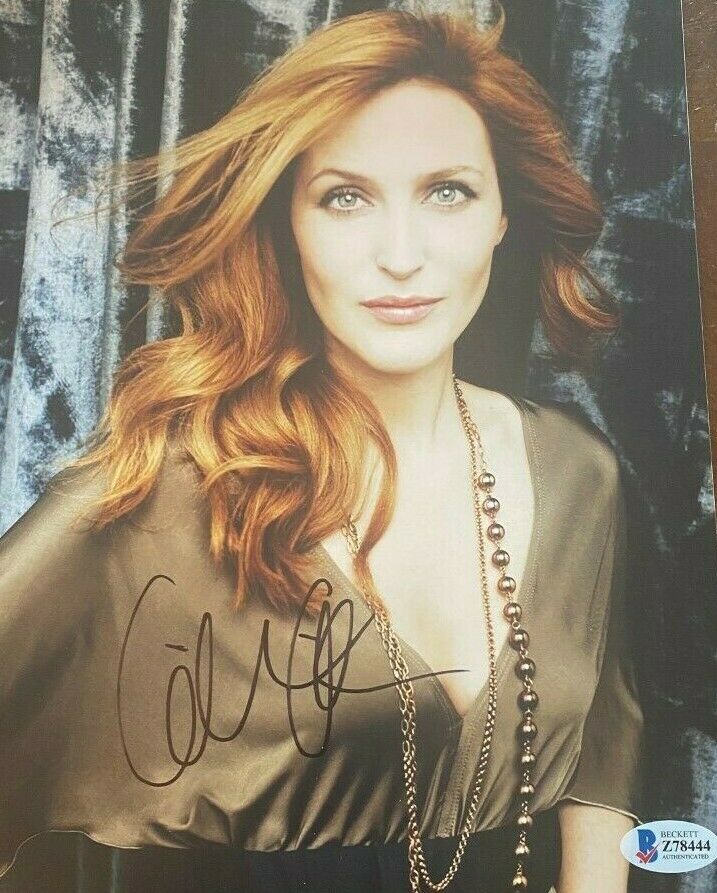 Gillian Anderson Signed Autographed 8x10 Photo X Files Beckett Coa Bas Autographia