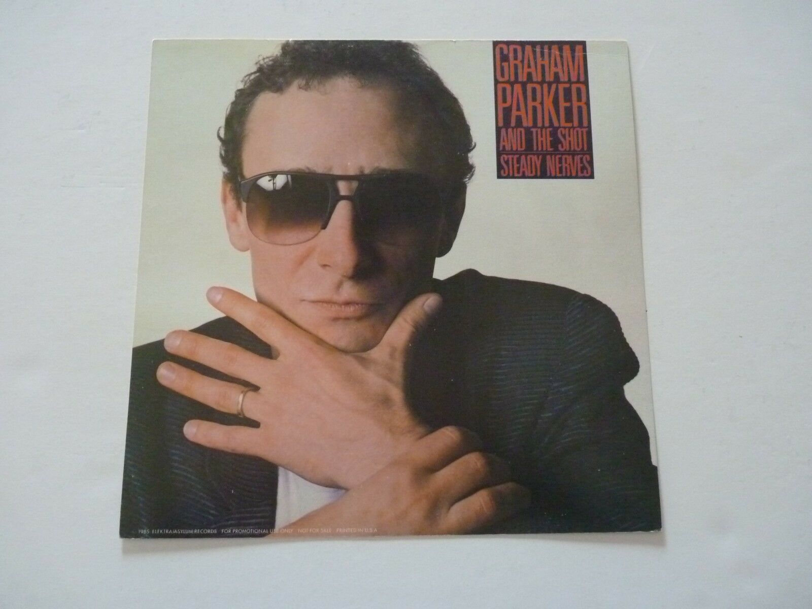 GRAHAM PARKER SHOT STEADY NERVES 1985 LP RECORD PHOTO FLAT 12×12 POSTER COLLECTIBLE MEMORABILIA