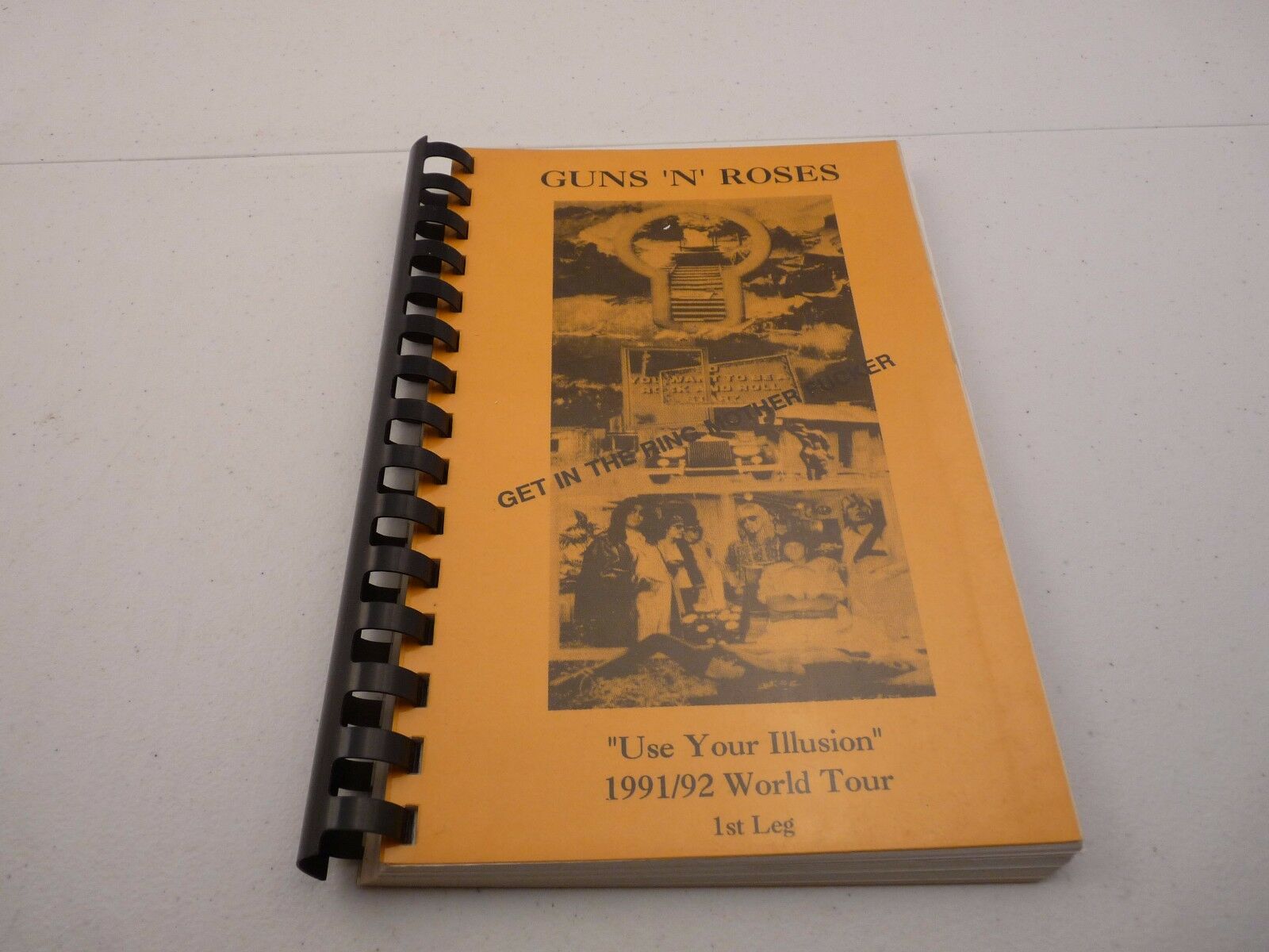 Guns & Roses RARE 1991/92 Use Your Illusion Concert Tour Itinerary Book 1st Leg