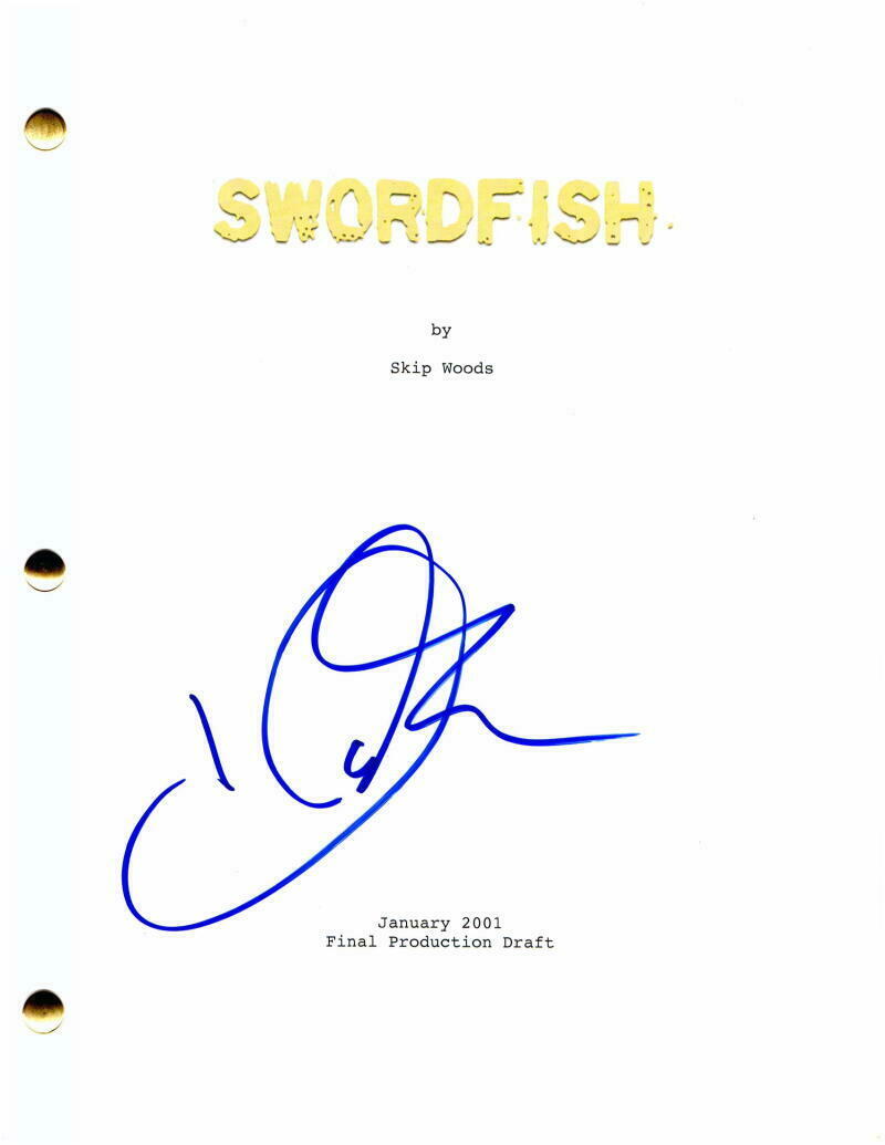 HALLE BERRY SIGNED AUTOGRAPH SWORDFISH FULL MOVIE SCRIPT JOHN TRVOLTA, RARE! Autographia