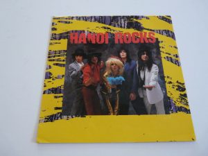 HANOI ROCKS 1989 RARE ORIGINAL 8.5×8.5 17×17 PROMO FOLD OUT CD COVER POSTER COLLECTIBLE MEMORABILIA