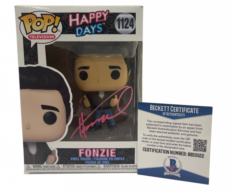 HENRY WINKLER SIGNED HAPPY DAYS THE FONZ FUNKO FIGURE AUTOGRAPH PROOF BECKETT A COLLECTIBLE MEMORABILIA