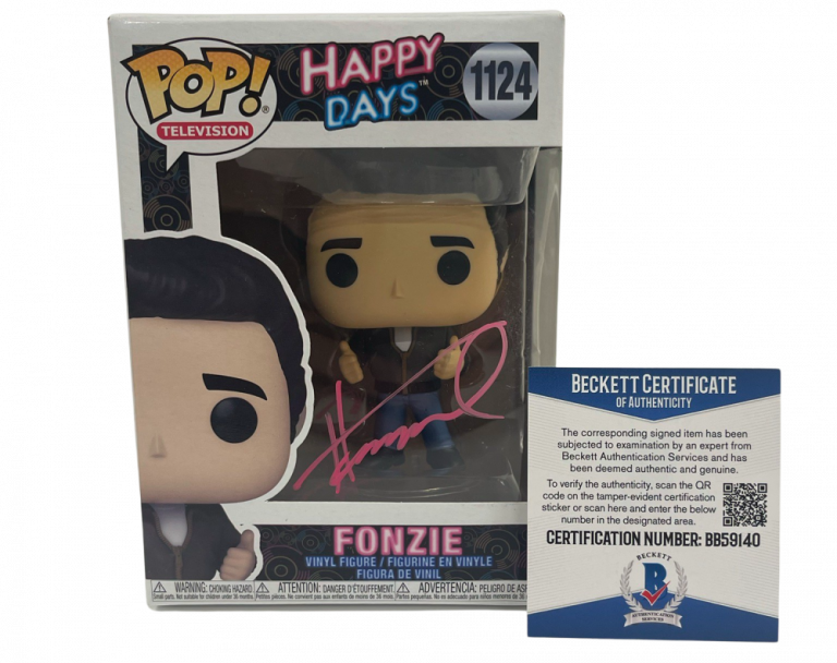 HENRY WINKLER SIGNED HAPPY DAYS THE FONZ FUNKO FIGURE AUTOGRAPH PROOF BECKETT B COLLECTIBLE MEMORABILIA