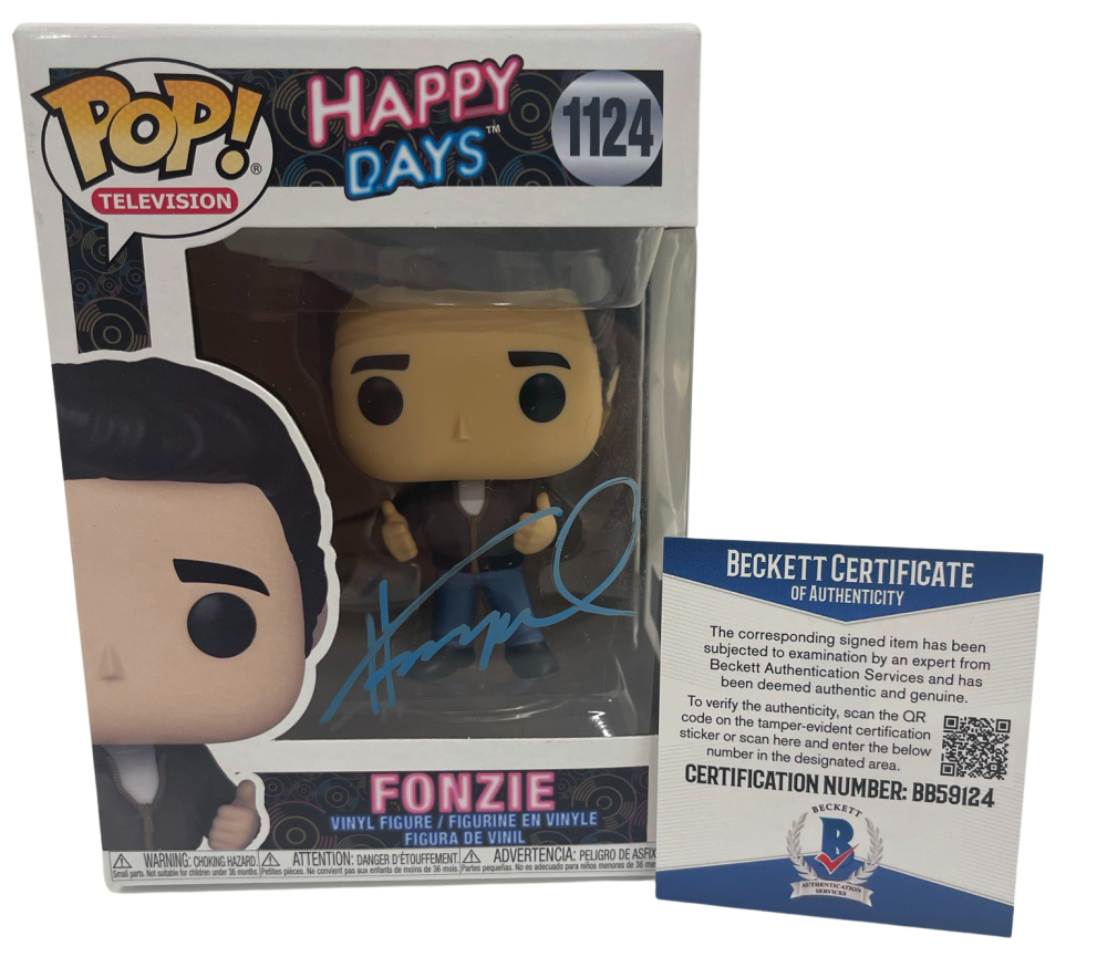 HENRY WINKLER SIGNED HAPPY DAYS THE FONZ FUNKO FIGURE AUTOGRAPH PROOF ...