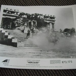 Hercules B&W 8x10 Promo Photo Original Publicity Lobby Action Scene 1958 2