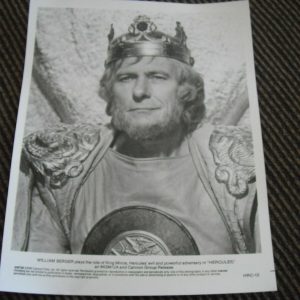 Hercules William Berger B&W 8x10 Promo Photo Original Publicity Lobby Still