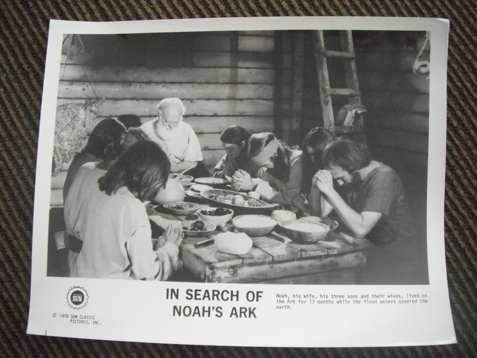 In Search Of Noah's Ark 1976 B&W 8x10 Promo Photo Original Lobby Card