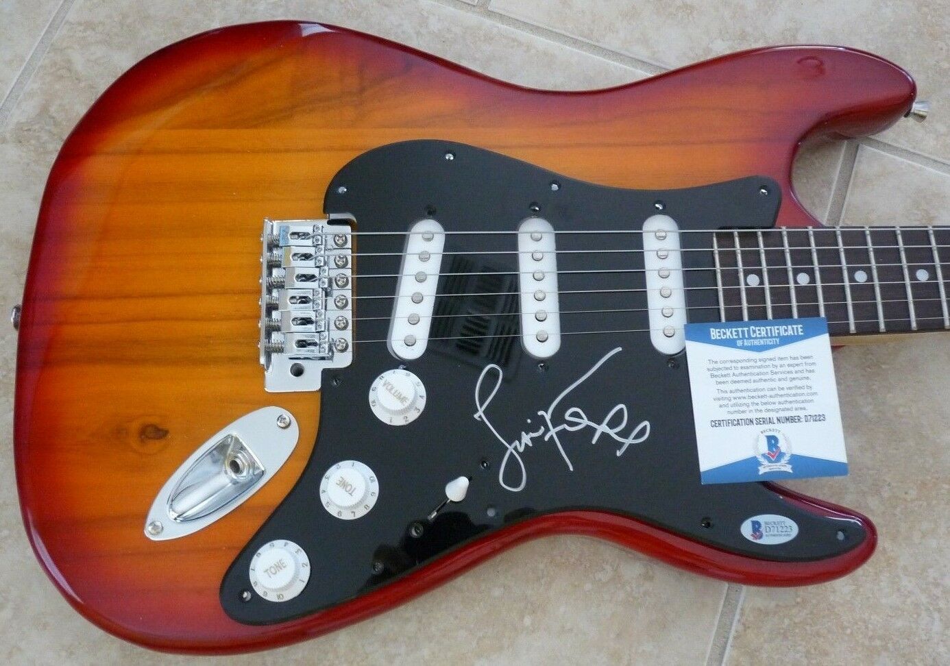 Jamie Foxx Signed Autographed Electric Guitar BAS Beckett Certified ...