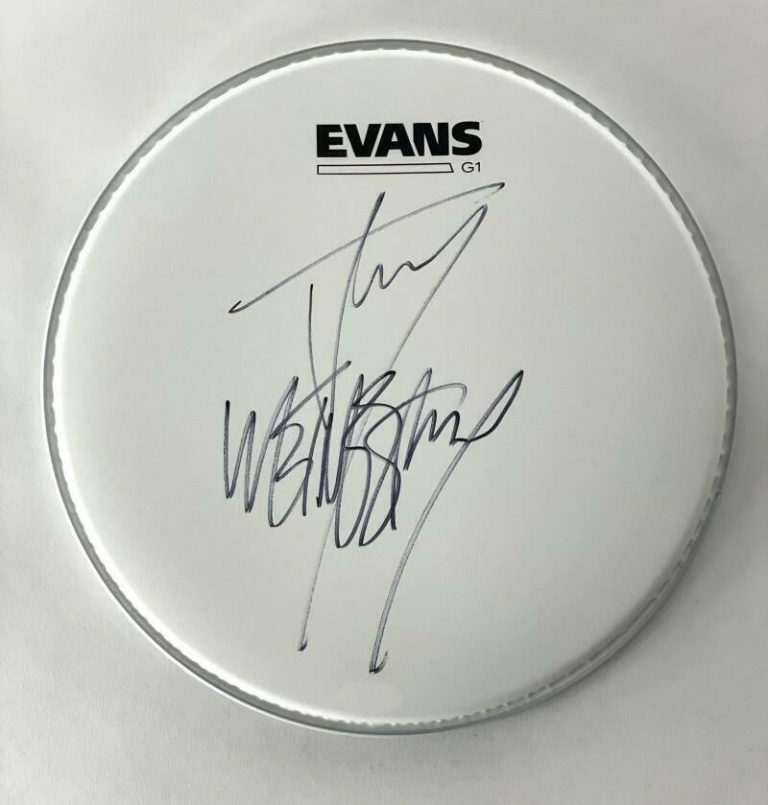 JAY WEINBERG SIGNED AUTOGRAPH 10″ DRUMHEAD SLIPKNOT SPRINGSTEEN ESTREET BAND JSA COLLECTIBLE MEMORABILIA