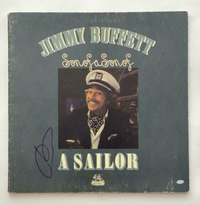 JIMMY BUFFETT SIGNED AUTOGRAPH ALBUM VINYL RECORD – SON OF A SON OF A SAILOR COLLECTIBLE MEMORABILIA