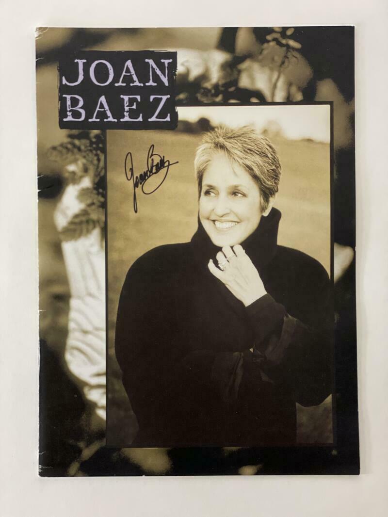 JOAN BAEZ SIGNED AUTOGRAPH TOUR PHOTO BOOK PROGRAM - FOLK ROCK LEGEND ...