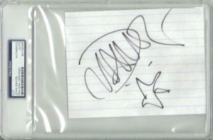 JOHN MAYER SIGNED AUTOGRAPH PSA SLABBED CUT W/ HAND DRAWN ORIGINAL ART SKETCH! COLLECTIBLE MEMORABILIA