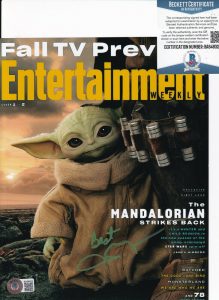 JOHN ROSENGRANT SIGNED (THE MANDALORIAN) BABY YODA 8X10 PHOTO BECKETT BA84832 COLLECTIBLE MEMORABILIA