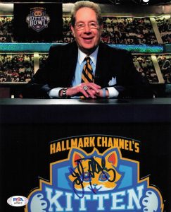 JOHN STERLING SIGNED 8×10 PHOTO PSA/DNA AUTOGRAPHED SPORTSCASTER COLLECTIBLE MEMORABILIA