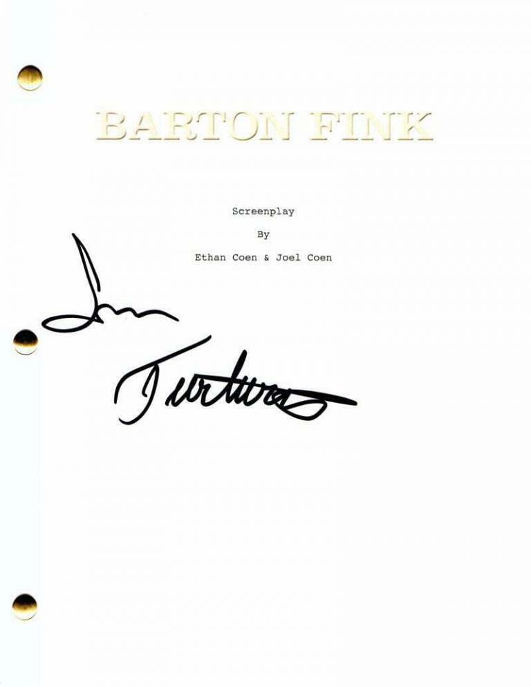 JOHN TURTURRO SIGNED AUTOGRAPH BARTON FINK MOVIE SCRIPT – JESUS THE BIG LEBOWSKI COLLECTIBLE MEMORABILIA