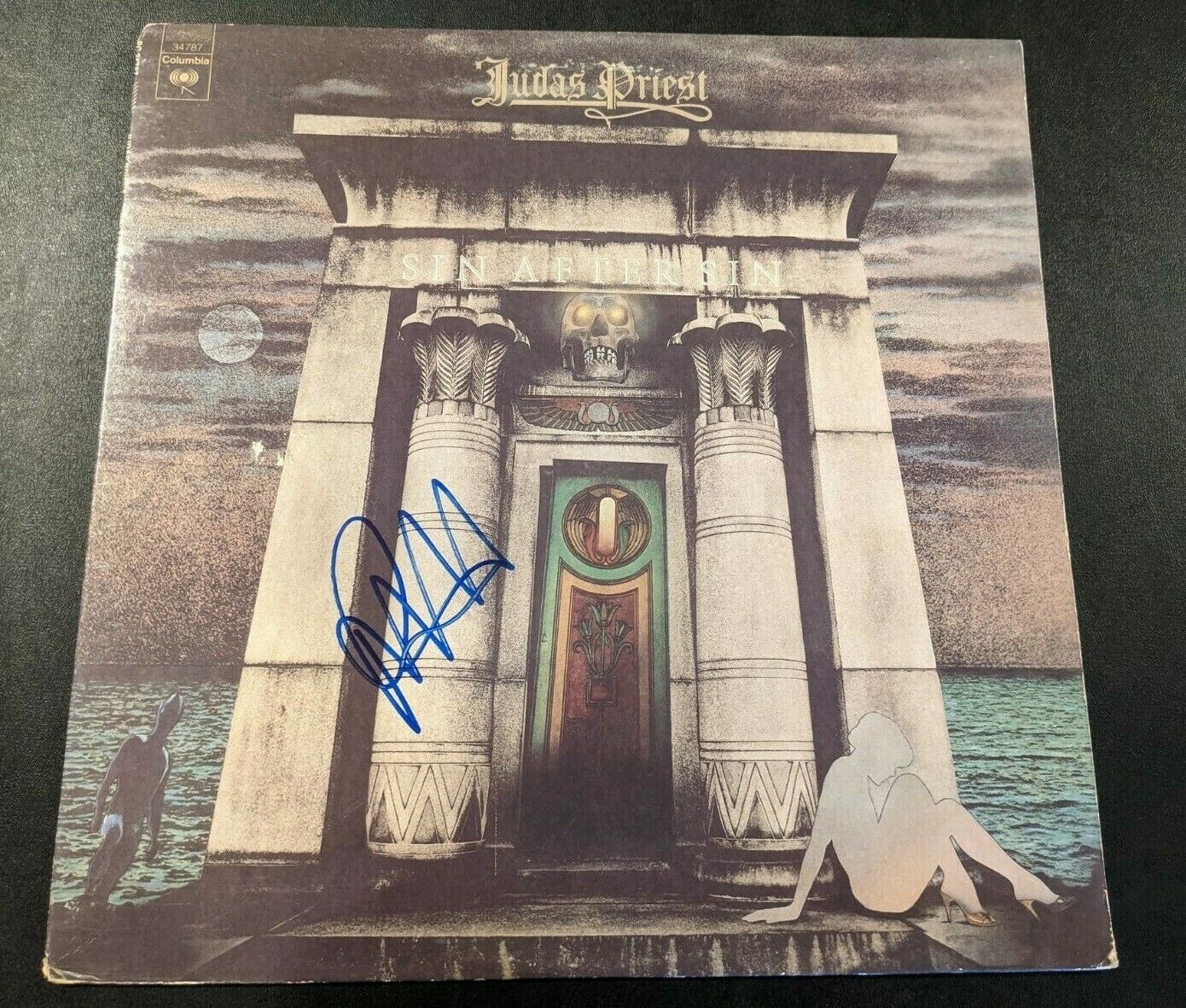 Judas Priest Rob Halford Signed Auto D Sin After Sin Lp Record Beckett Coa Bas Autographia