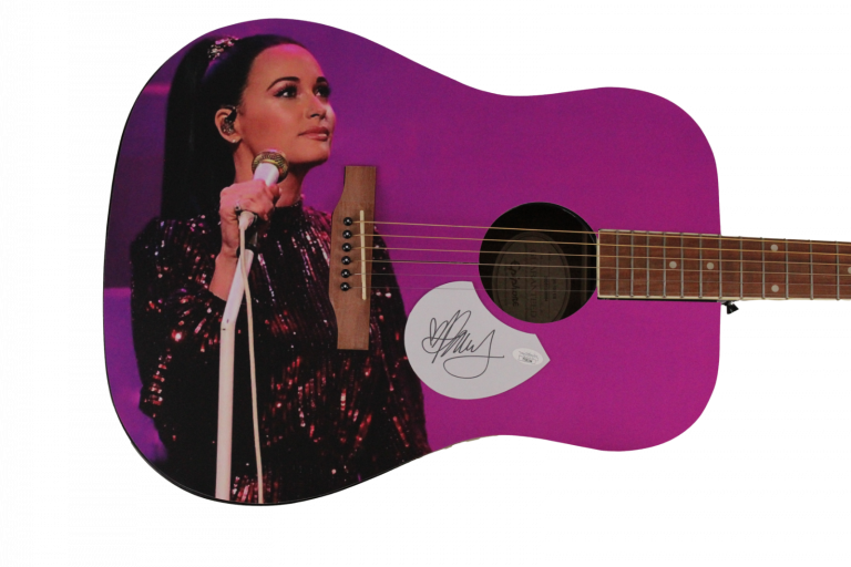KACEY MUSGRAVES SIGNED AUTOGRAPH 1/1 GIBSON EPIPHONE GUITAR – GOLDEN HOUR W/ JSA COLLECTIBLE MEMORABILIA