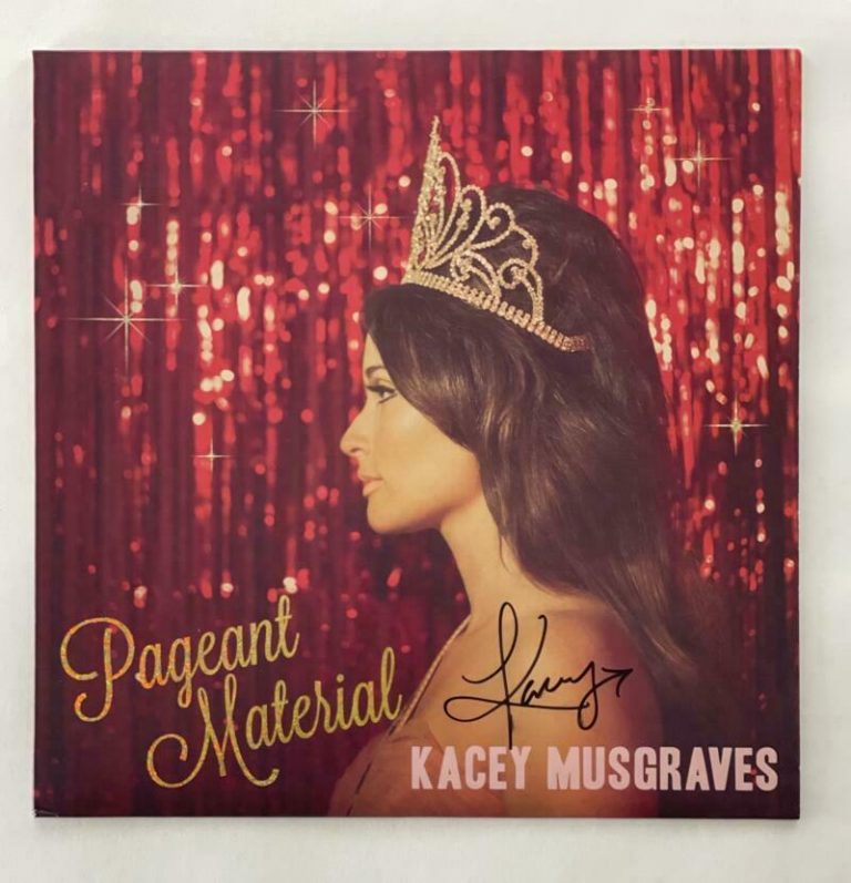 KACEY MUSGRAVES SIGNED AUTOGRAPH ALBUM VINYL RECORD – PAGEANT MATERIAL RARE! JSA COLLECTIBLE MEMORABILIA