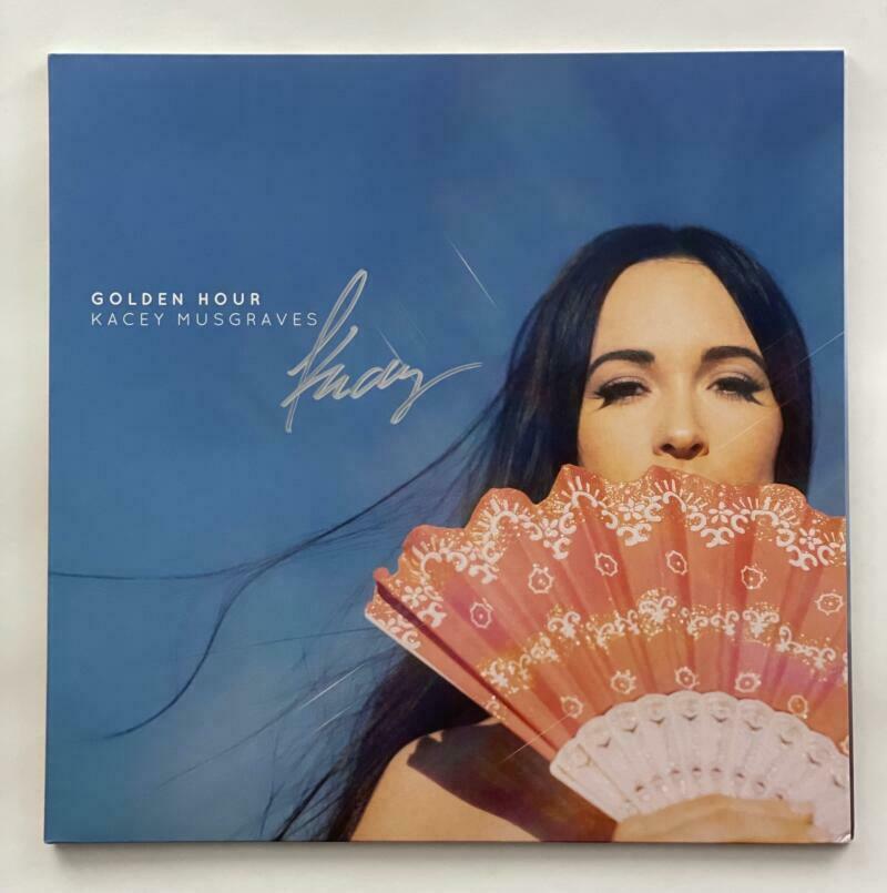 KACEY MUSGRAVES SIGNED AUTOGRAPH ALBUM VINYL RECORD * GOLDEN HOUR RARE