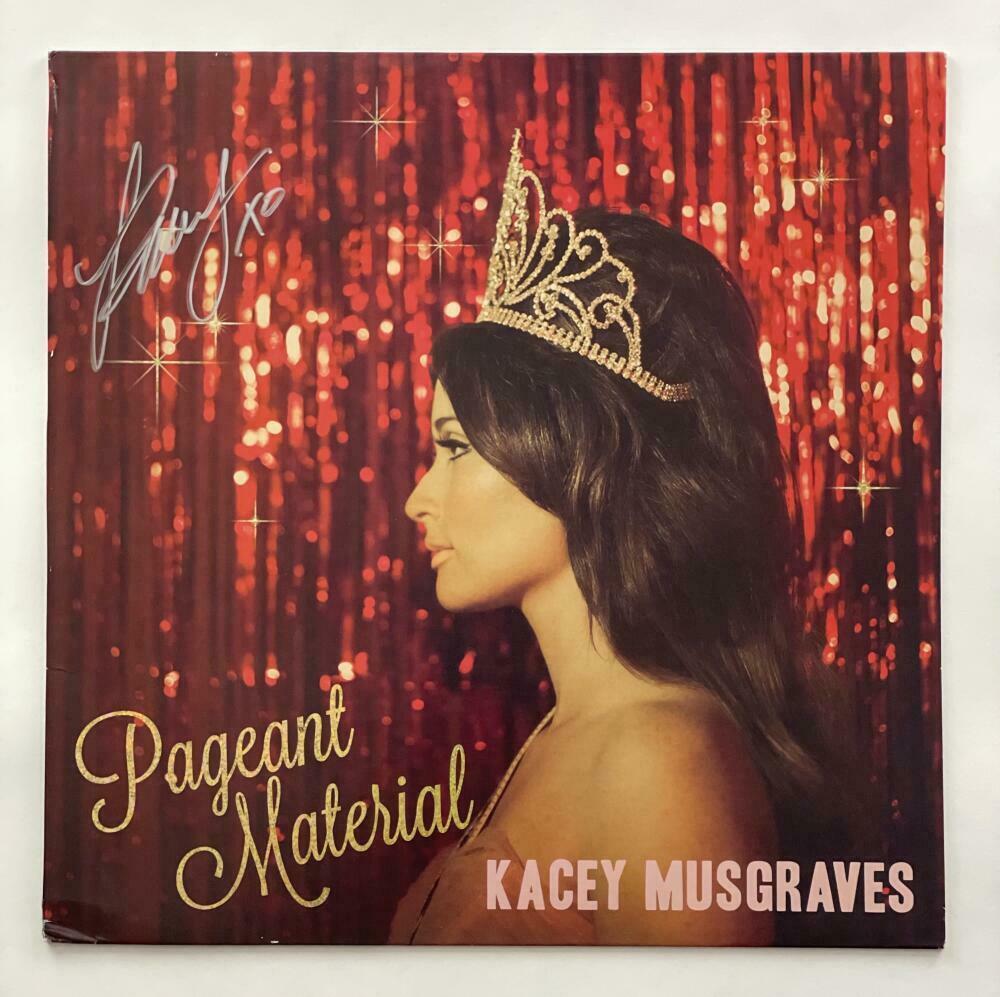 KACEY MUSGRAVES SIGNED AUTOGRAPH ALBUM VINYL RECORD PAGEANT MATERIAL ...