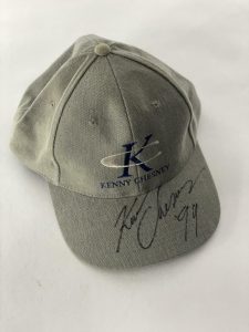 KENNY CHESNEY SIGNED AUTOGRAPH HAT CAP – COUNTRY MUSIC STAR FULL SIGNATURE! JSA COLLECTIBLE MEMORABILIA