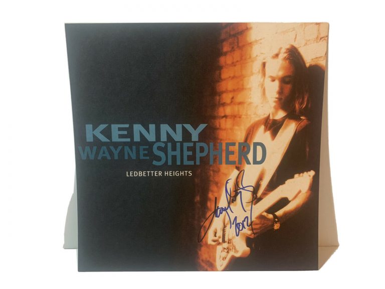 KENNY WAYNE SHEPHERD SIGNED LEDBETTER LP ALBUM POSTER FLAT BECKETT CERTIFIED #2 COLLECTIBLE MEMORABILIA