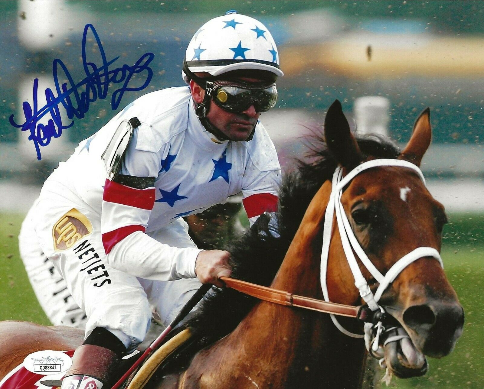 Kent Desormeaux Kentucky Derby signed 8x10 photo Hall of Fame Horse