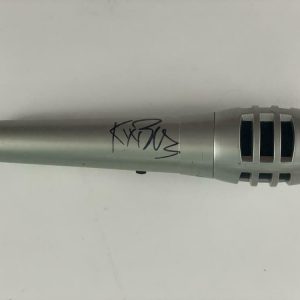 KIX BROOKS SIGNED AUTOGRAPH MICROPHONE MIC - BROOKS & DUNN COUNTRY LEGEND PSA