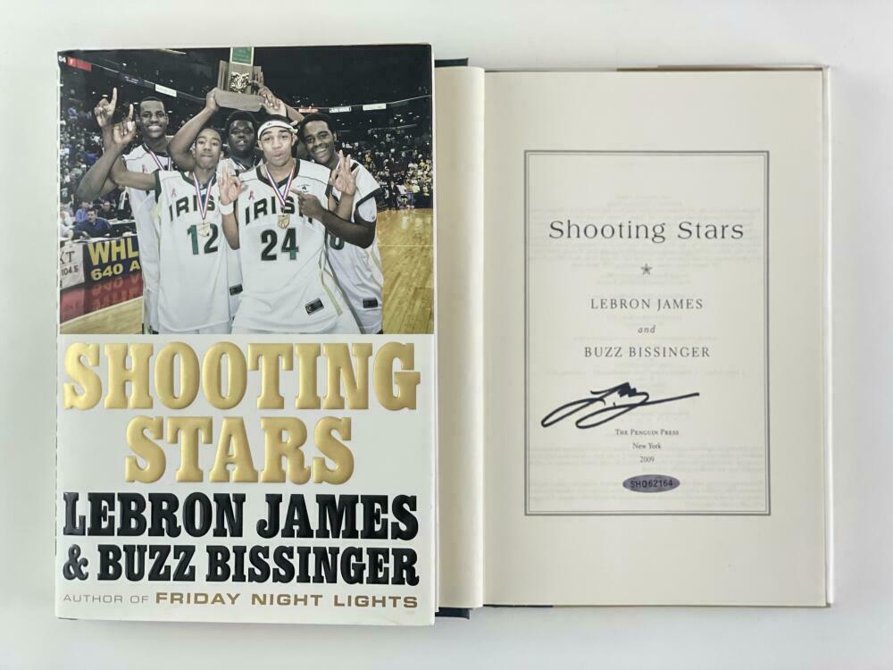LEBRON JAMES SIGNED AUTOGRAPH "SHOOTING STARS" BOOK - BASKETBALL GOAT