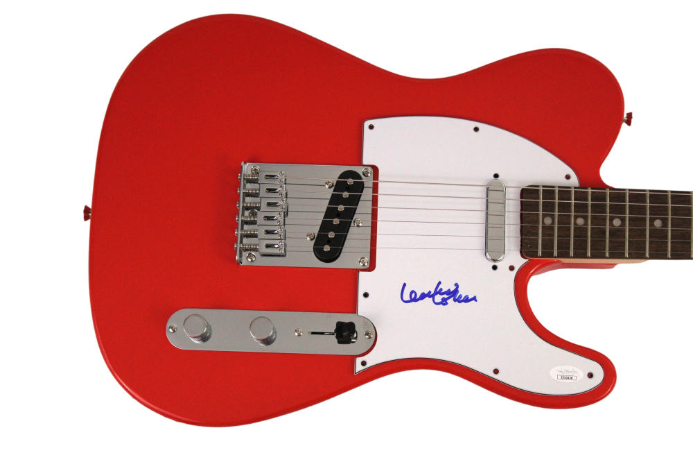 LEONARD COHEN SIGNED AUTOGRAPH FENDER TELECASTER GUITAR - THE FUTURE ...