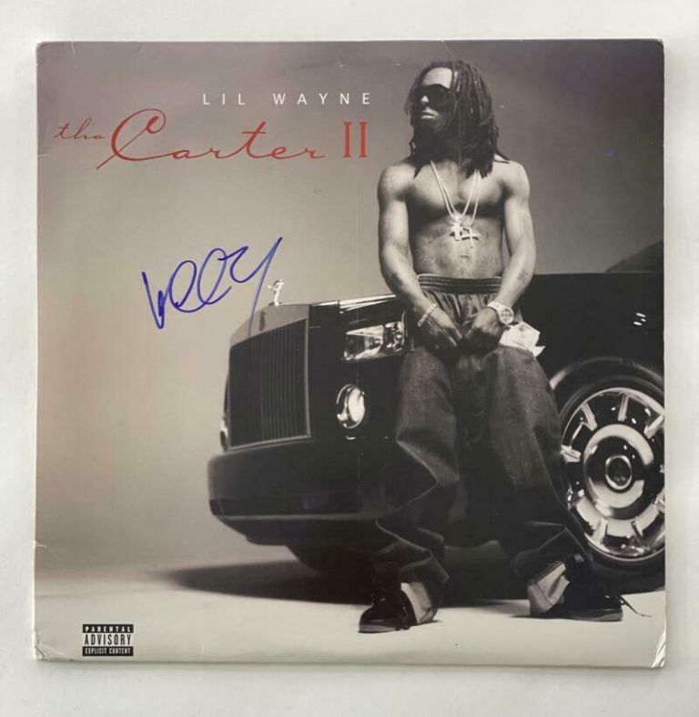 LIL WAYNE WEEZY SIGNED AUTOGRAPH ALBUM VINYL RECORD – THA CARTER II 2 W/ JSA COLLECTIBLE MEMORABILIA