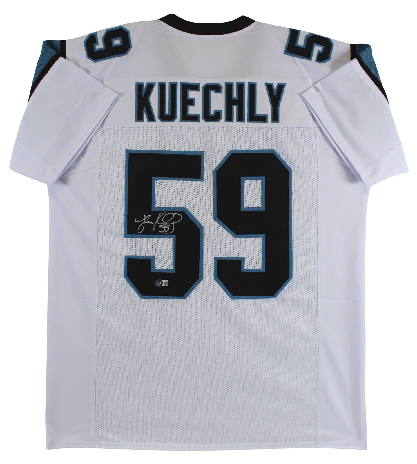 Luke Kuechly Authentic Signed White Pro Style Jersey Autographed BAS ...