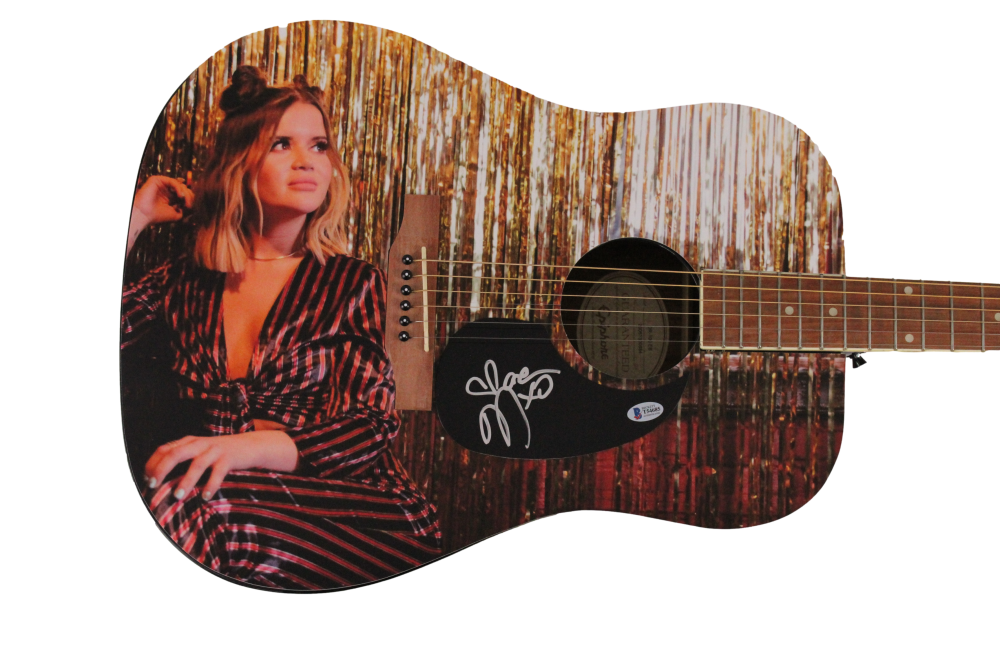 MAREN MORRIS SIGNED AUTOGRAPH CUSTOM GIBSON EPIPHONE ACOUSTIC GUITAR ...