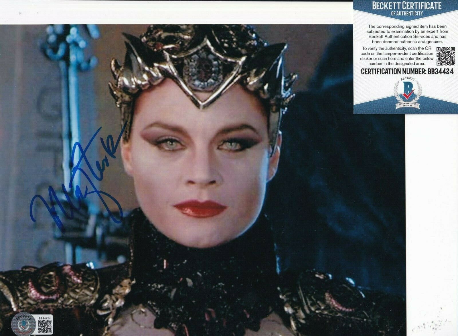 MEG FOSTER SIGNED (MASTERS OF THE UNIVERSE) MOVIE 8X10 PHOTO BECKETT BAS BB34424 COLLECTIBLE MEMORABILIA