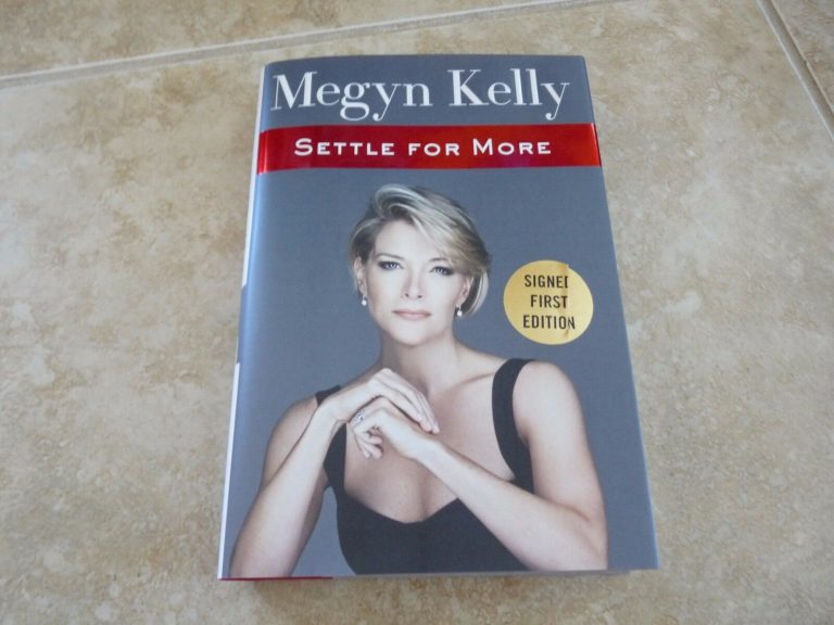 MEGYN KELLY SETTLE FOR MORE SIGNED AUTOGRAPHED BOOK PSA GUARANTEED COLLECTIBLE MEMORABILIA