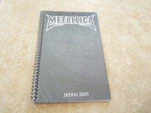 METALLICA MADLY IN ANGER JAPAN 2003 RARE BAND CONCERT TOUR ITINERARY BOOK COLLECTIBLE MEMORABILIA