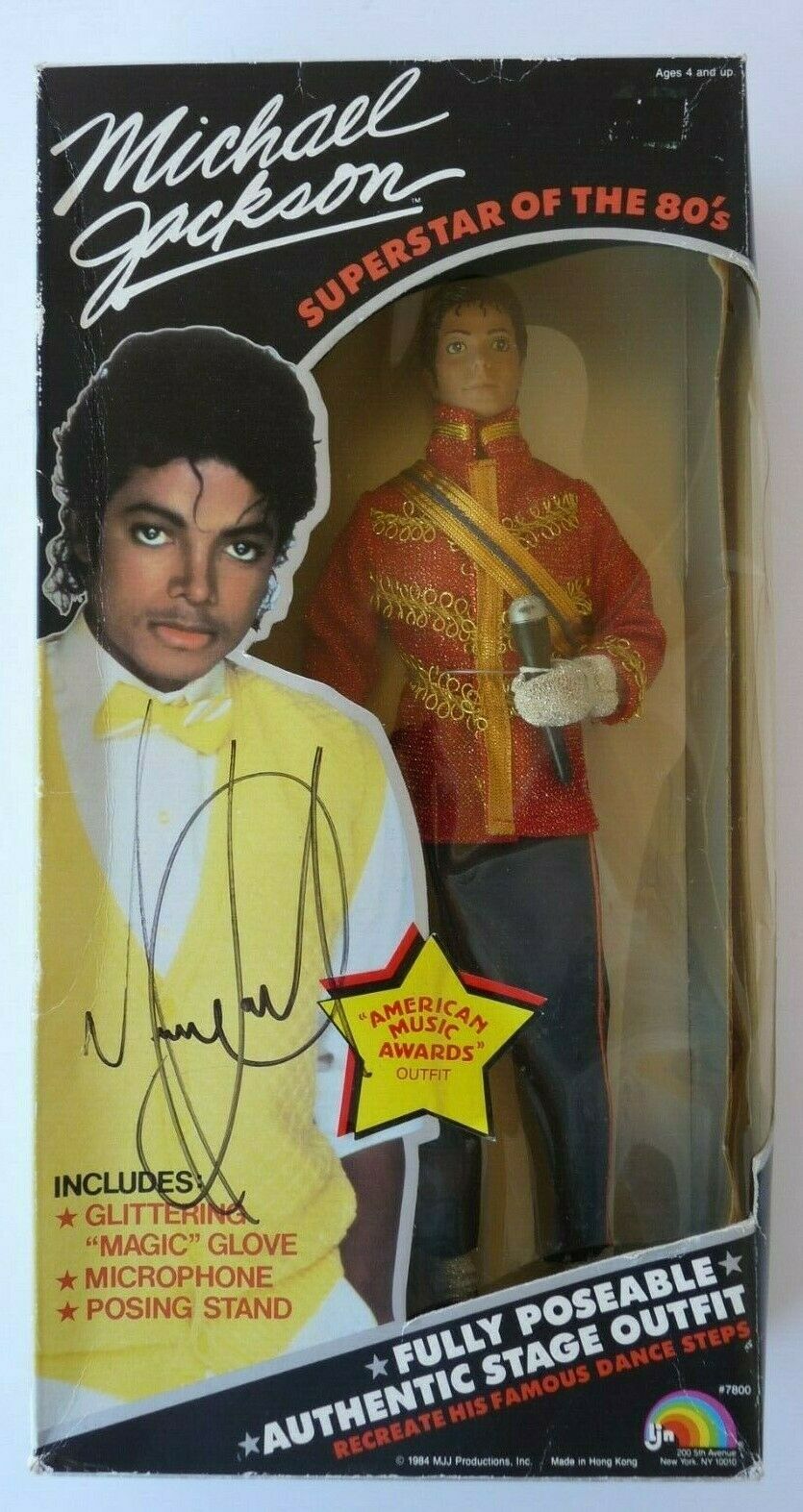 Michael Jackson Signed Autographed 1984 12