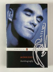 MORRISSEY SIGNED AUTOGRAPH BOOK – THE SMITHS FRONTMAN, THE QUEEN IS DEAD, RARE!! COLLECTIBLE MEMORABILIA