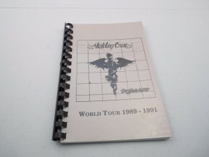 MOTLEY CRUE RARE DR FEELGOOD 1989-1991 WORLD CONCERT TOUR ITINERARY BOOK #9 COLLECTIBLE MEMORABILIA