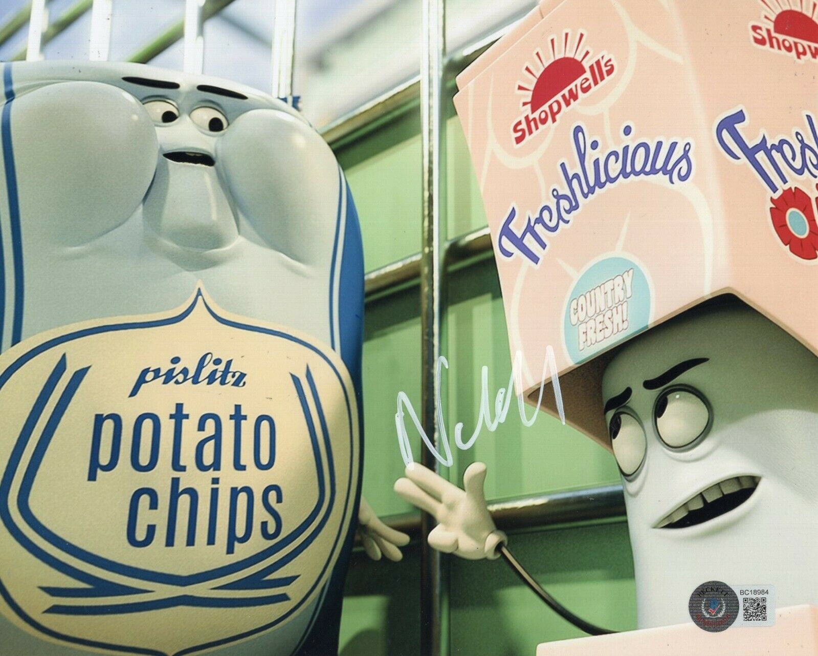 Nick Kroll Signed Sausage Party Douche 8x10 Photo w/Beckett COA BC18984