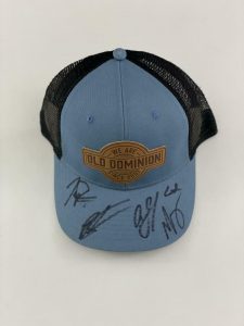 OLD DOMINION SIGNED AUTOGRAPH BASEBALL HAT CAP – MEAT AND CANDY, TREVOR ROSEN +4 COLLECTIBLE MEMORABILIA