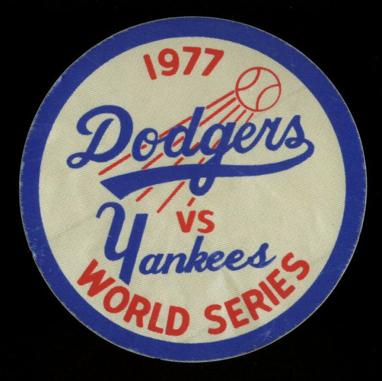 Original 1977 Dodgers Versus Yankees World Series Sticker Un-signed | Autographia