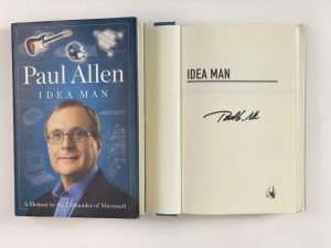 PAUL ALLEN SIGNED AUTOGRAPH “IDEA MAN” BOOK – MICROSOFT FOUNDER W/ BILL GATES COLLECTIBLE MEMORABILIA