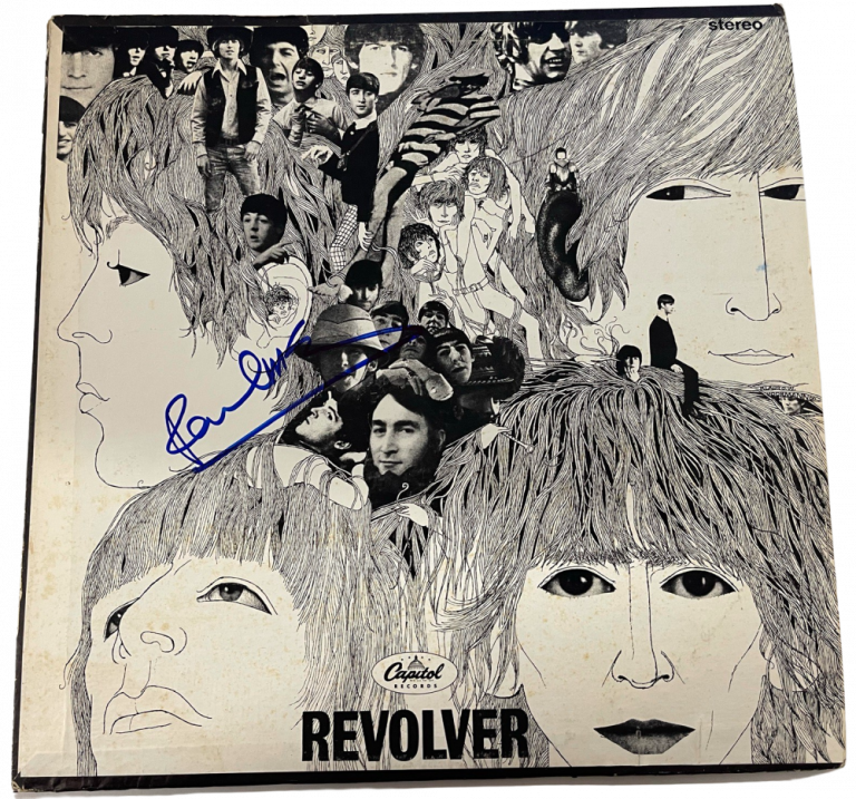 PAUL MCCARTNEY THE BEATLES SIGNED REVOLVER ALBUM VINYL AUTOGRAPH ...