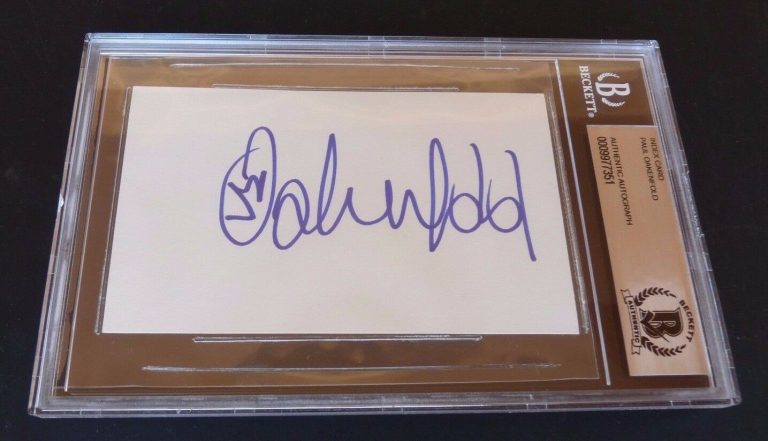 PAUL OKENFOLD DJ SIGNED AUTOGRAPHED 3.5X5 INDEX BECKETT CERTIFIED SLABBED COLLECTIBLE MEMORABILIA